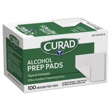 Alcohol Prep Pads - 100/Box