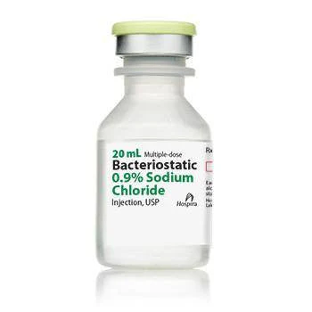 Bacteriostatic .9% Sodium Chloride - 20mL MDV