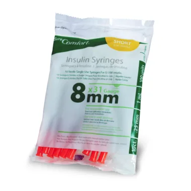 SureComfort Insulin Syringes - 31G, 1cc, 5/16″ (8mm)